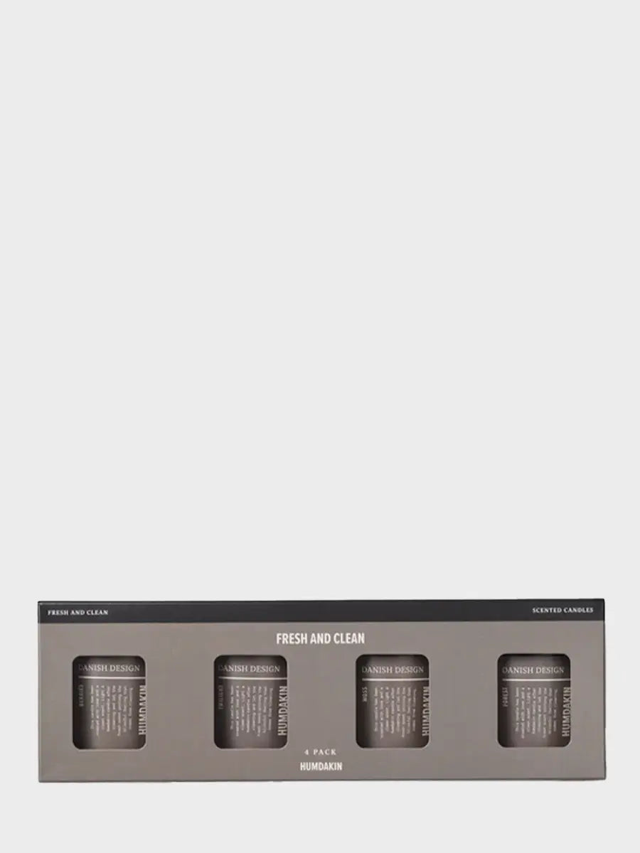 HUMDAKIN Fresh and Clean - duftlys, 4 stk Candle 00 Neutral/No color